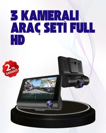 170° Geniş Açılı Araç Kamerası – 4.0” IPS Ekranlı Full HD DVR - Lisinya