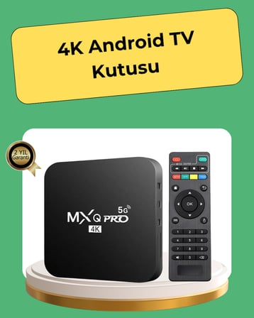 4K Ultra HD TV Box – 2GB RAM, 16GB Hafıza, Android Akıllı Medya Oynatıcı - Lisinya