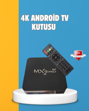 Android TV Box 4K – 2GB RAM 16GB ROM, Kablosuz Wi-Fi Medya Oynatıcı - Lisinya