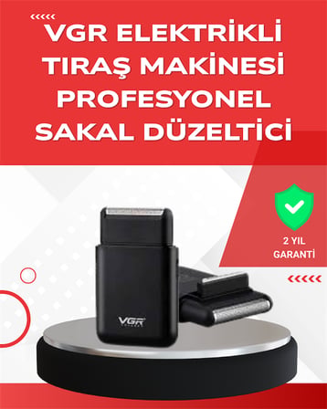 ABS Gövdeli Süper İnce Elektrikli Sakal Kesici – 45 dk Kablosuz Kullanım, Yanak Makası Dahil - Lisin