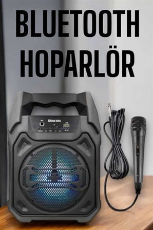 Güçlü ve Şarj Edilebilir Bluetooth Hoparlör 6.5 İnç - Lisinya