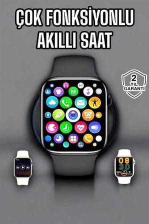 Akıllı Saat Amoled Ekran GPS ve Uyku Takibi Bluetooth Bağlantılı - Lisinya