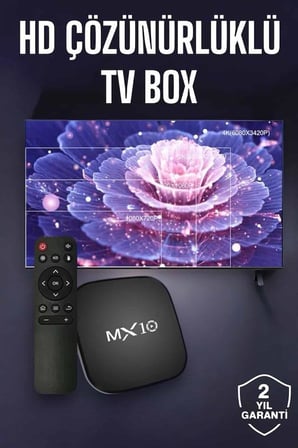 TV Box Android Uyumlu 4 Çekirdekli WİFİ Bağlantılı 4K - Lisinya