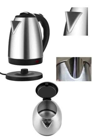 Elektrikli Paslanmaz Çelik Su İsıtcı Çelik Kettle 1.8 Lt. Uzun Ömürlü - Lisinya