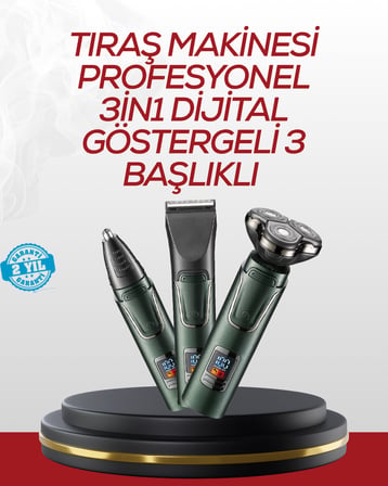 Burun, Sakal ve Saç İçin Erkek Tıraş Cihazı - Lisinya