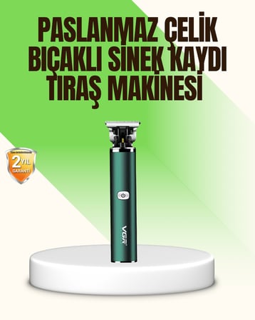 Koyu Yeşil Profesyonel Metal Gövdeli Saç Kesme Makinesi - Lisinya
