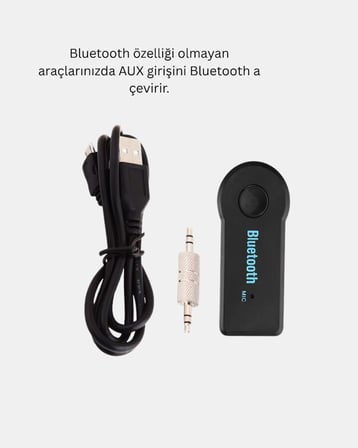 Car Bluetooth AUX Oto MP3 Player Kablosuz Müzik ve Görüşme Cihazı - Lisinya