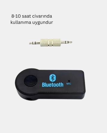 Bluetooth AUX Araç Kiti Eller Serbest Müzik Çalar Dahili Mikrofonlu - Lisinya