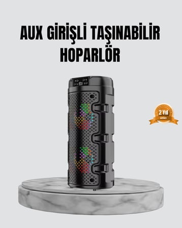 Taşınabilir Bluetooth Hoparlör Çift Sürücü Güçlü Bas HD Ses Çoklu Bağlantı - Lisinya
