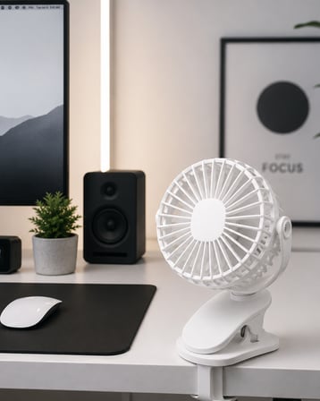 360 Derece Ayarlanabilir Sessiz Çalışan Mandallı Fan - Lisinya