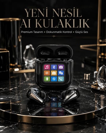 AI Bluetooth Kulaklık Akıllı Dokunmatik Kontrol Özellikli - Lisinya