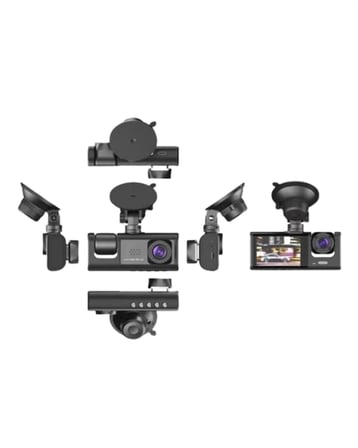 1. 3 Kameralı Full HD Araç Kamerası – Ön, İç ve Arka Görüş ile %100 Kapsama - Lisinya