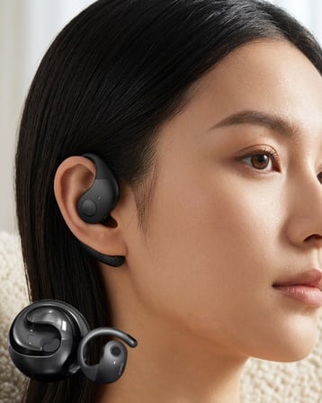 Premium Kablosuz Kulaklık Gürültü Azaltma Şarj Kutulu Bluetooth Kulaklık - Lisinya