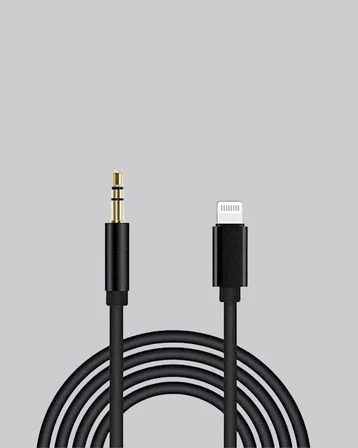1 Metre Lightning to Aux Çevirici Kablo Stereo Ses Yüksek Kalite - Lisinya