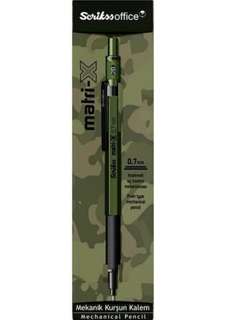 Mekanik Kurşun Kalem 0,7 mm Yeşil Pirinç Gövde Hafif ve Ergonomik Profesyonel Kullanım