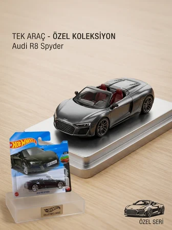 Hot Wheels Tekli Arabalar 2019 Audi R8 Spyder Metal Gövde ile Gerçekçi