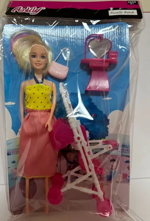 Anlily Dolapli Bebek Oyun Seti Pusetli