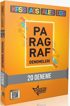 Liderler Karması 2026 KPSS AGS ALES DGS Paragraf 20 Deneme Liderler Karması 2026 KPSS AGS ALES DGS P
