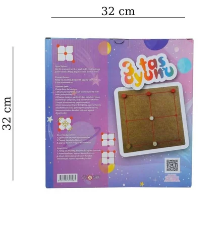 Ahşap 3 Taş Oyunu