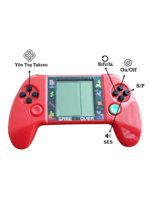 Taşınabilir Tetris Oyun Konsolu Renkli Retro Oyun Aleti Çocuklar İçin Eğlenceli Mini Konsol ( Lisiny