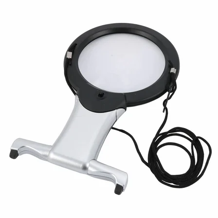 Nikula- 2X 6X LED eller serbest,boyun asılı,dıkış,okuma için en uygun Büyüteç 11b-1 ( Lisinya )