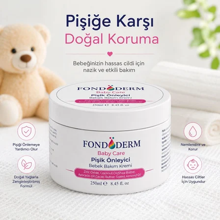 Bebek Pişik Giderici Bariyer Krem Onarıcı Yoğun Cilt Bakım Kremi Çinko Oksit Lanolin ( Lisinya )