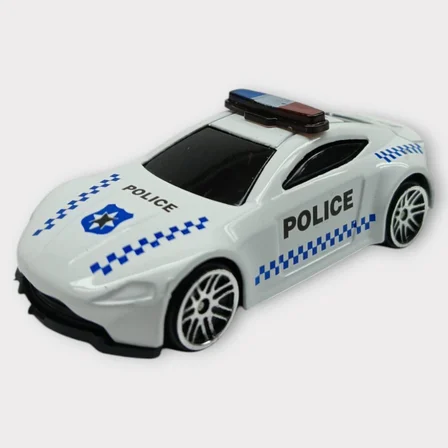 Metal Mini Polis Arabası  8 cm - Polis - 5 (Lisinya)