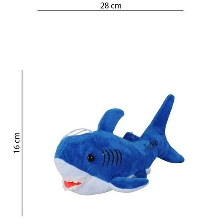 Köpekbalığı Sesli Baby Shark Müzikli 28 cm - 1811201  - Mavi (Lisinya)