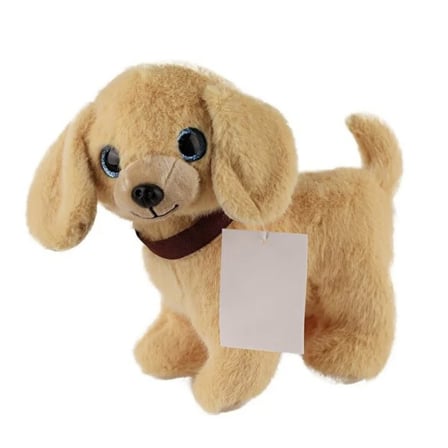 Sesli Peluş Köpek - 2309033 - Açık Kahverengi (Lisinya)