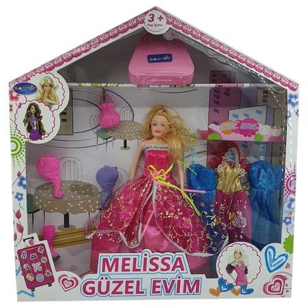 Bebek Yedek Elbiseli Ve Aksesuarlı - 1115-21 - Pembe (Lisinya)