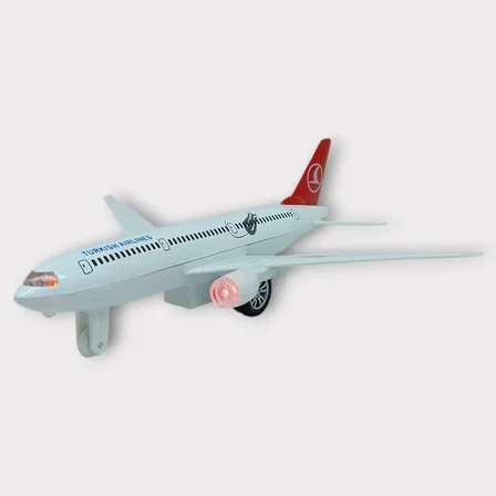 Çek Bırak Metal Yolcu Uçağı - 18 cm - Orta Boy (Lisinya)