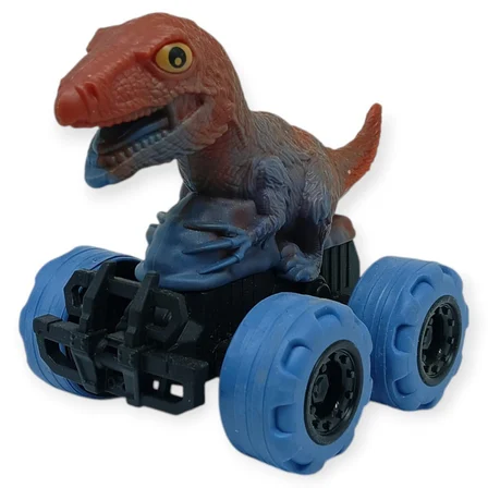 Sürtmeli Dinazor Arabalar 12 cm - H-20 - T-Rex -Kahverengi (Lisinya)