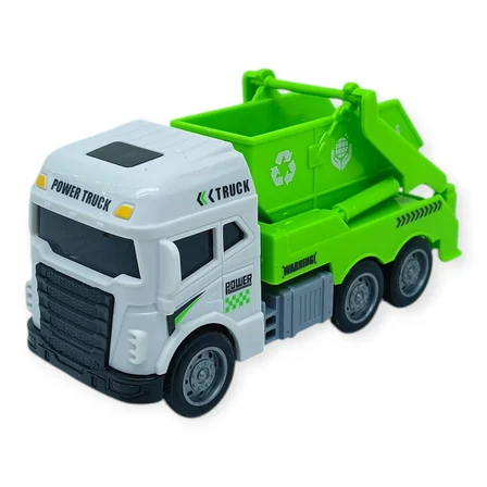 Temizlik Araçları Serisi - Sürtmeli Kamyon 12 cm  - 3626 (Lisinya)