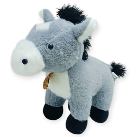 Peluş Hayvanlar Sesli 30 cm At - Gri (Lisinya)
