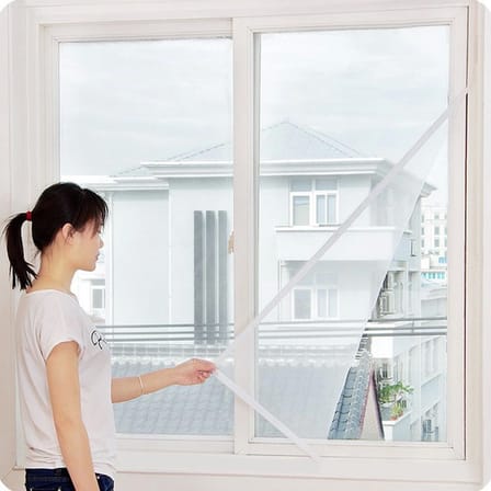 Pencere Cam Sineklik-beyaz ( 150 Cm X 100 Cm)+5m Bant ( Lisinya )