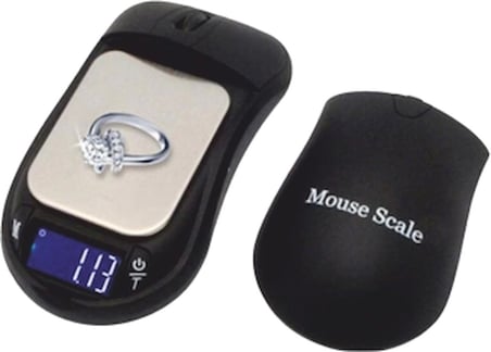 Diamond Dijital Göstergeli Mouse Şeklinde Hassas Terazi (200 Gr-0.01) ( Lisinya )