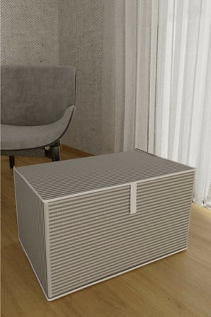Baza Altı Boy Çok Amaçlı Düzenleyici Kutu Organizer Cırt Cırtlı Hurç 19cm X 40cm X 50cm (1 Adet) ( L