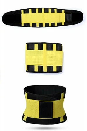 Hot Belt Termal Sauna Kemer Unisex Terletme Korsesi (sarı-siyah) ( Lisinya )