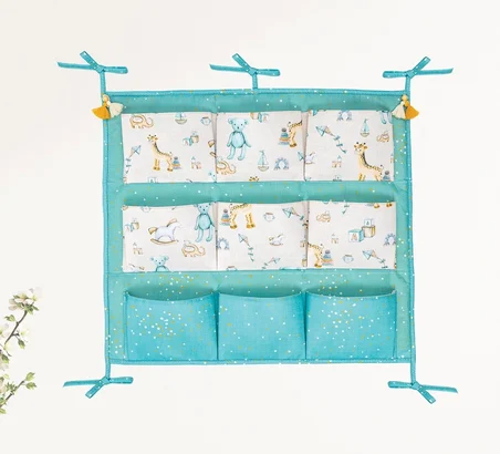 Baby 9 Cepli Bağlamalı Beşik Kenarı Düzenleyici (yeşil) ( Lisinya )