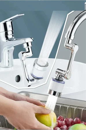 1080 ° Derece Dönebilen Filtreli Lavabo Musluk Başlığı ( Lisinya )
