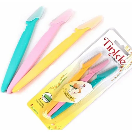 Tinkle Kaş Usturası 3'lü Set - Mükemmel Kaşlar İçin Hassas ve Etkili Aracınız ( Lisinya )