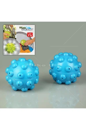 Mister Steamy Buharlı Çamaşır Kurutma ve Ütü Topları Pratik 2'li ( Lisinya )