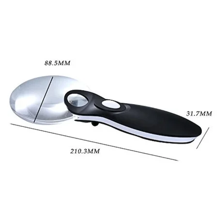 Nikula- Kontrolü Için 10x 20x,2led ışıklı El Büyüteç ( Lisinya )