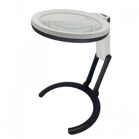 Nikula-2x5x120mm   10 Ledli  Masaüstü Büyüteç ( Lisinya )