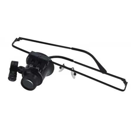 Nikula-Gözlük Model 20x16mm Optik Lens Led ışık Monoküler Büyüteç ( Lisinya )