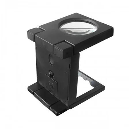 Nikula-Katlanır Plastık,led ışıklı Test Cıhazı Büyüteç 2.5x90mm ( Lisinya )