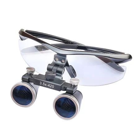 Nikula-3.5x-420mm  Diş Cerrahi Gözlük Lens Büyüteç,taşıma Çantalı ( Lisinya )