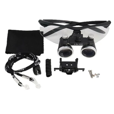 Nikula-3.5x-420mm  Diş Cerrahi Gözlük Lens Büyüteç,taşıma Çantalı ( Lisinya )