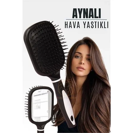 Aynalı Tarak Hava Yastıklı Ergonomik Tarak ( Lisinya )
