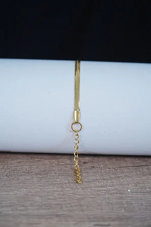 İtalyan Tasarım Çelik Çift Bileklik  Unisex Altın Gümüş Renk, Kararmaz 2 Adet